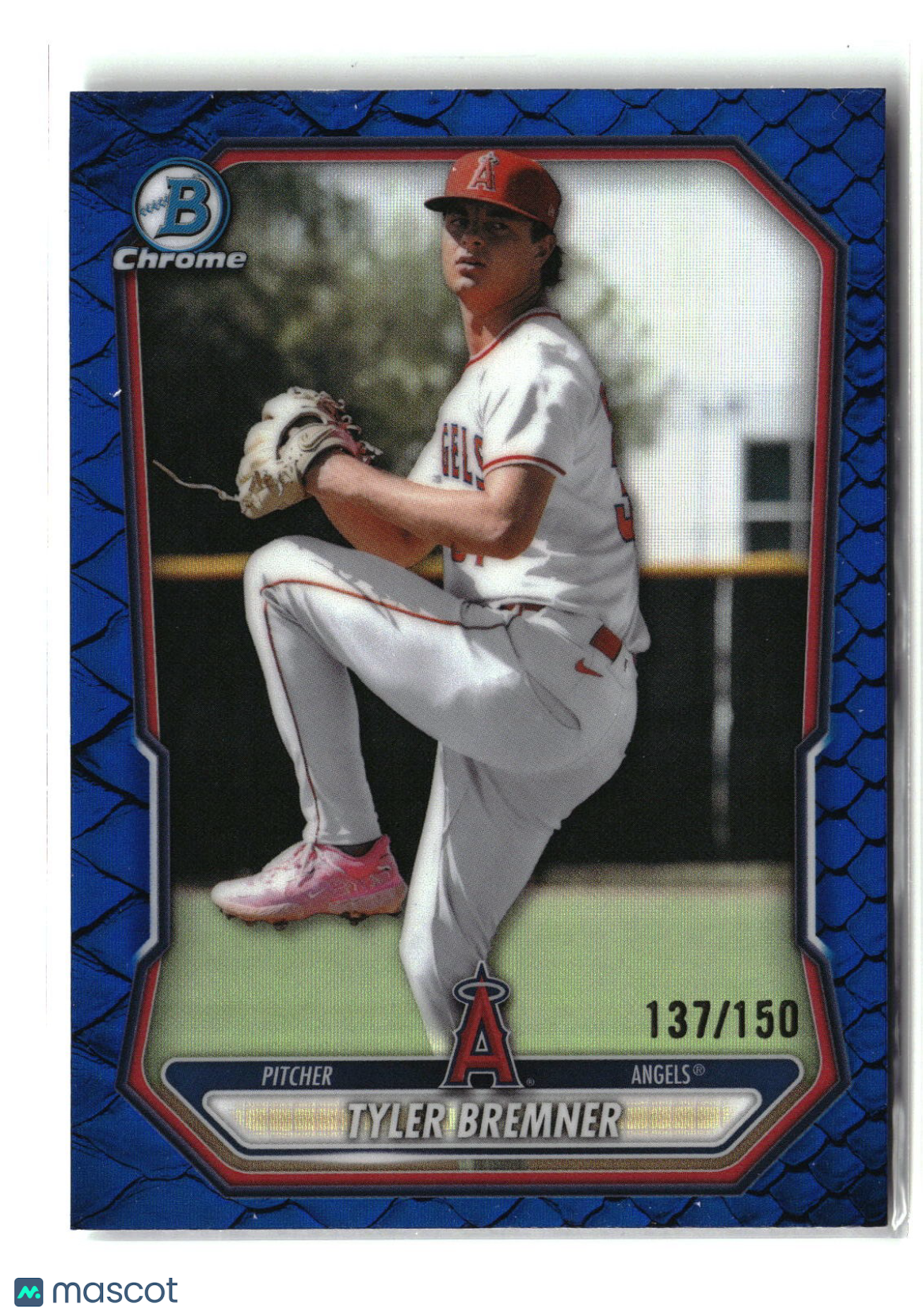 Tyler Bremner 2026 Bowman Chrome Prospects Reptilian Blue Refractor #BCP-9