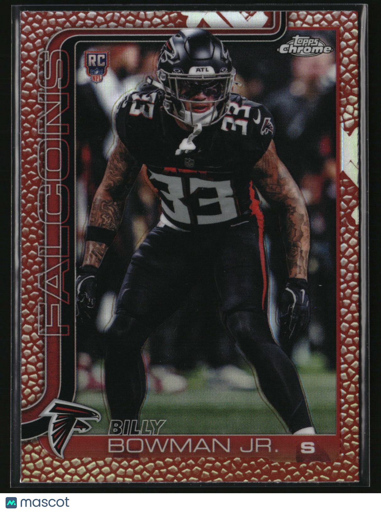 Billy Bowman Jr. 2025 Topps Chrome Football Leather Refractor #344