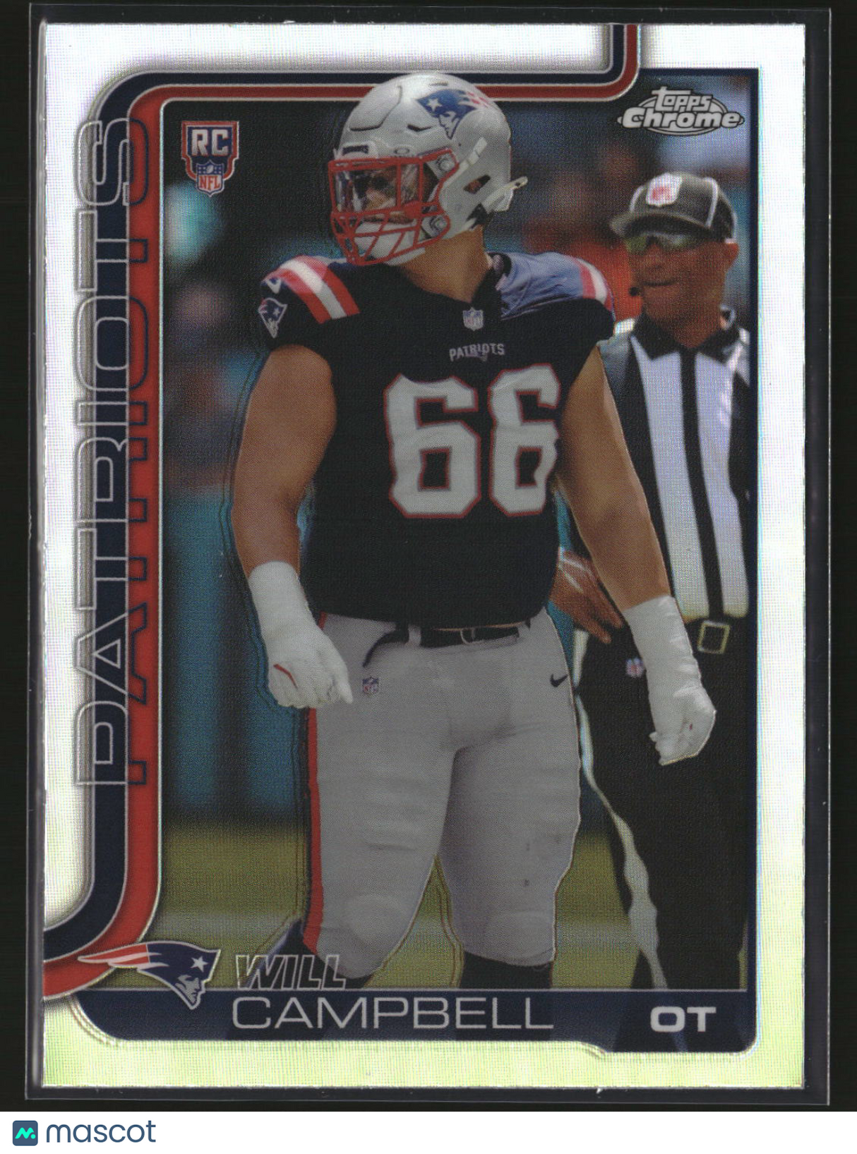 Will Campbell 2025 Topps Chrome Football Refractor #379