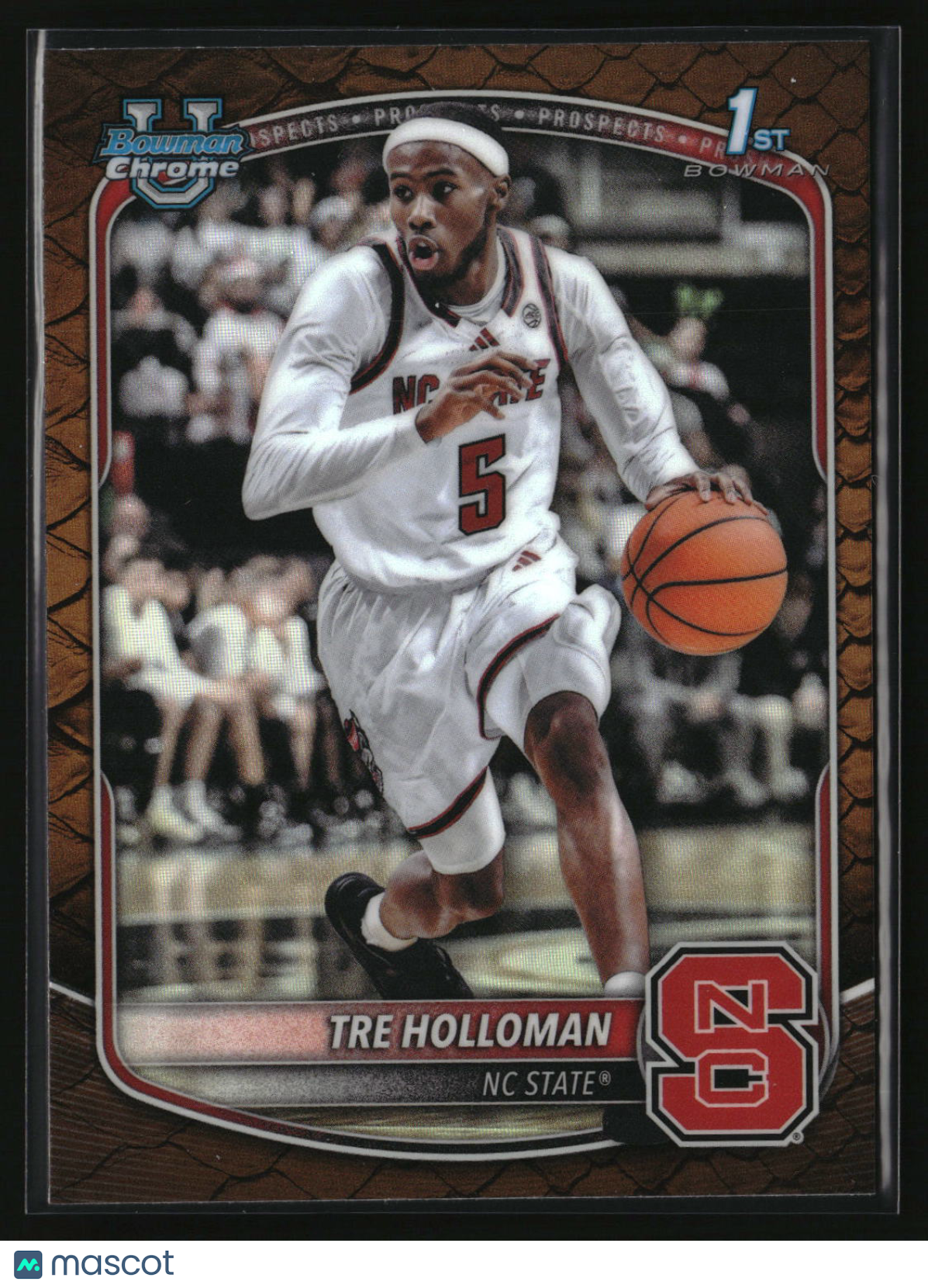 Tre Holloman 2025-26 Bowman Chrome Prospects Reptilian Refractor #BCP-81