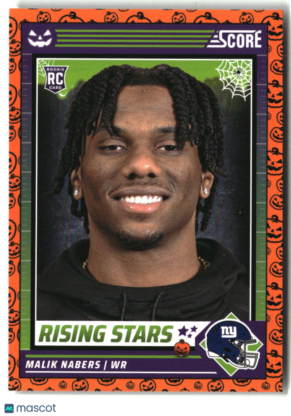 Malik Nabers 2024 Score-A-Treat Rising Stars Orange Pumpkin #37