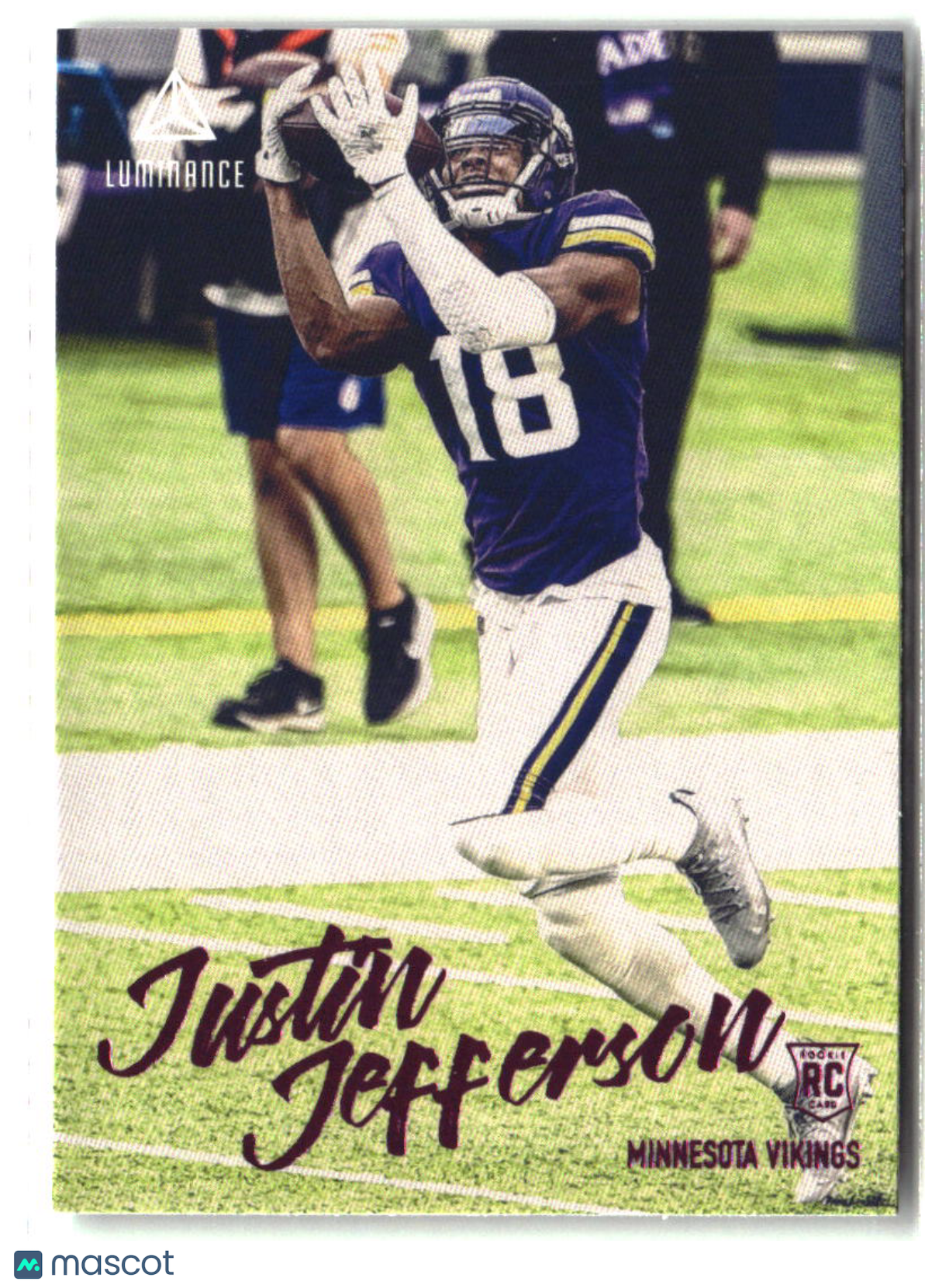 Justin Jefferson 2020 Panini Chronicles Luminance Update Rookies Pink #217
