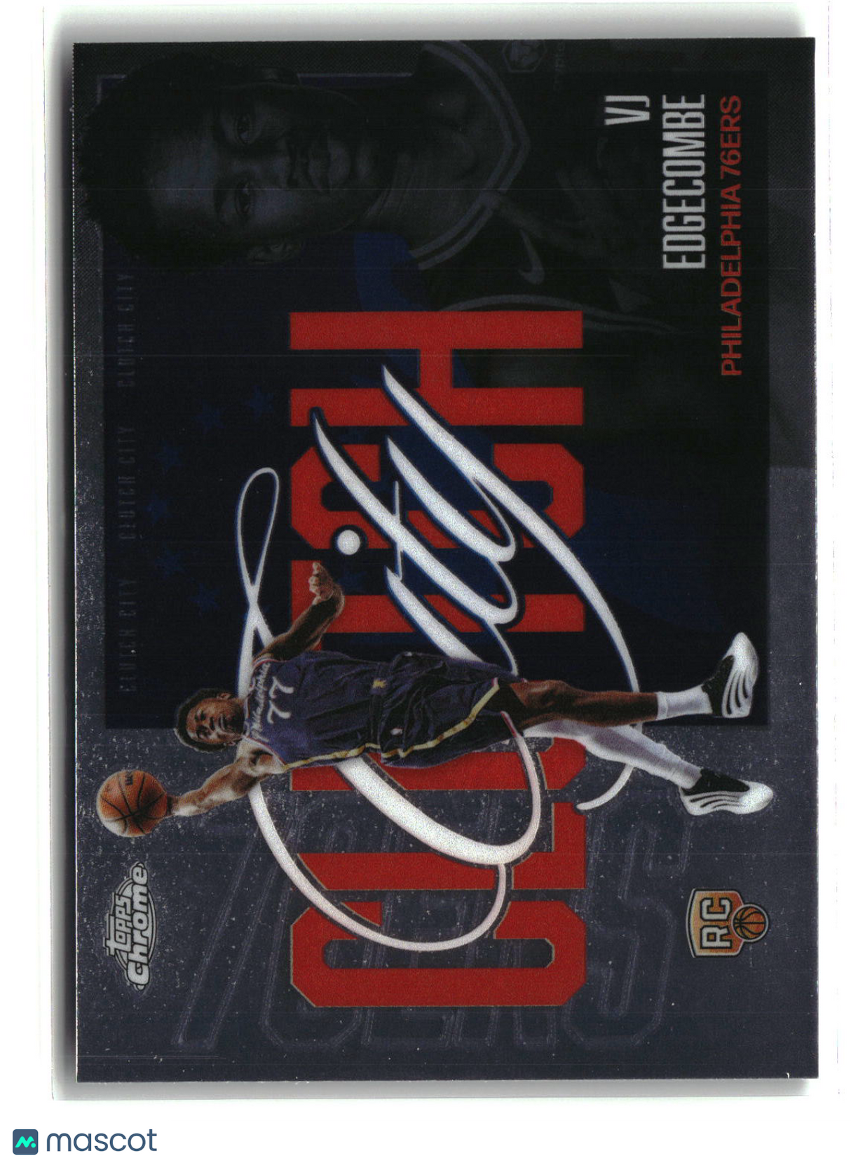 VJ Edgecombe 2025-26 Topps Chrome Update Clutch City #YQ-3