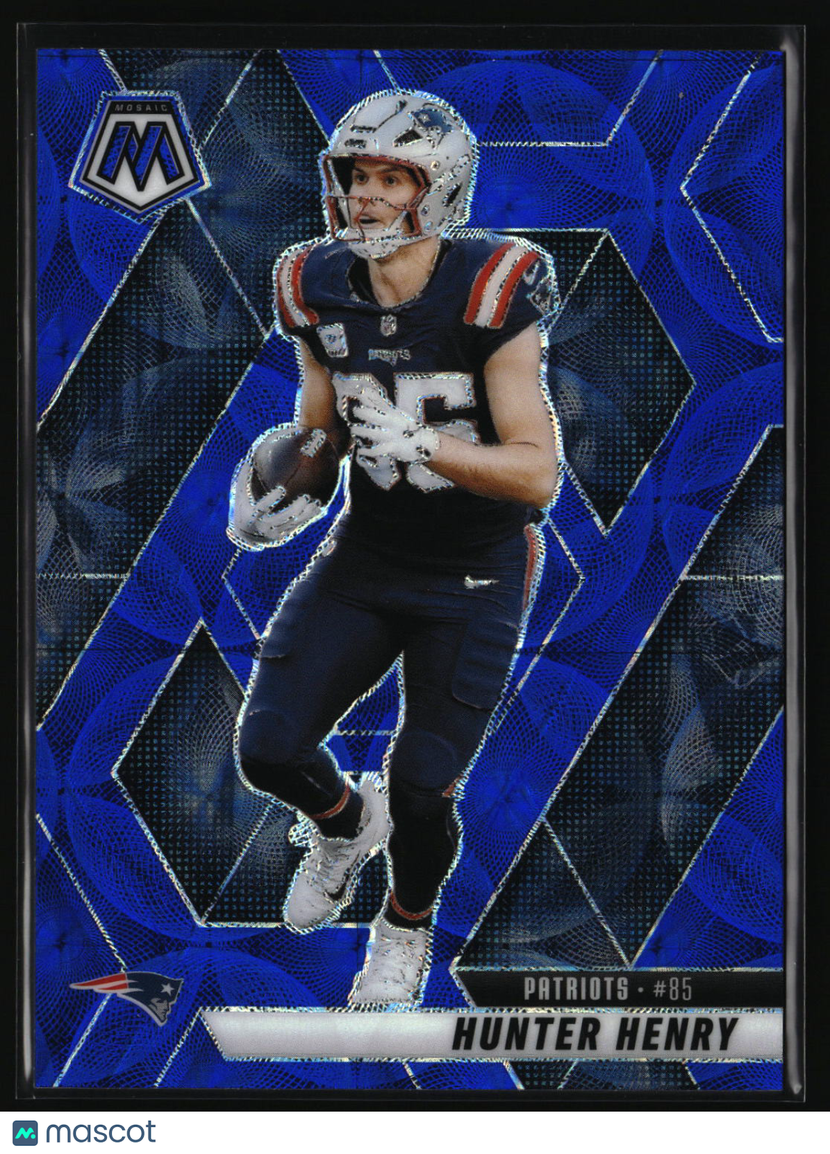 Hunter Henry 2025 Panini Mosaic Blue Scope #79
