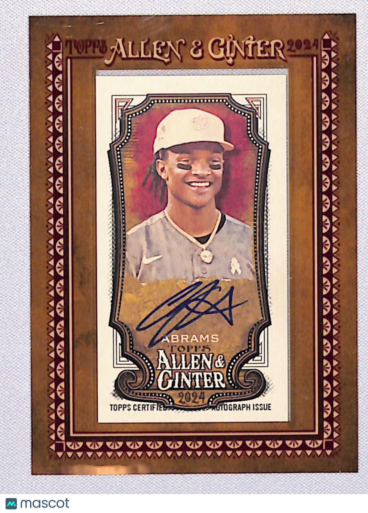 CJ Abrams 2024 Topps Allen & Ginter Framed Mini Baseball Autographs #MA-CA