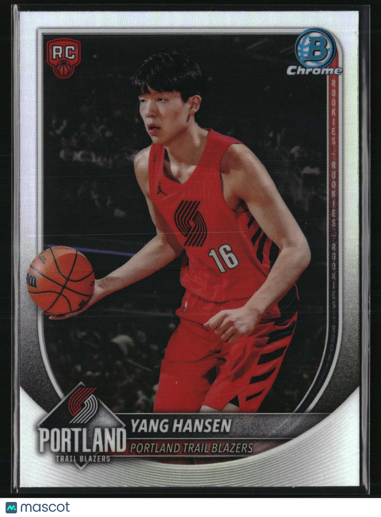 Yang Hansen 2025-26 Bowman Chrome Rookie Red RC Logo #BRR-16