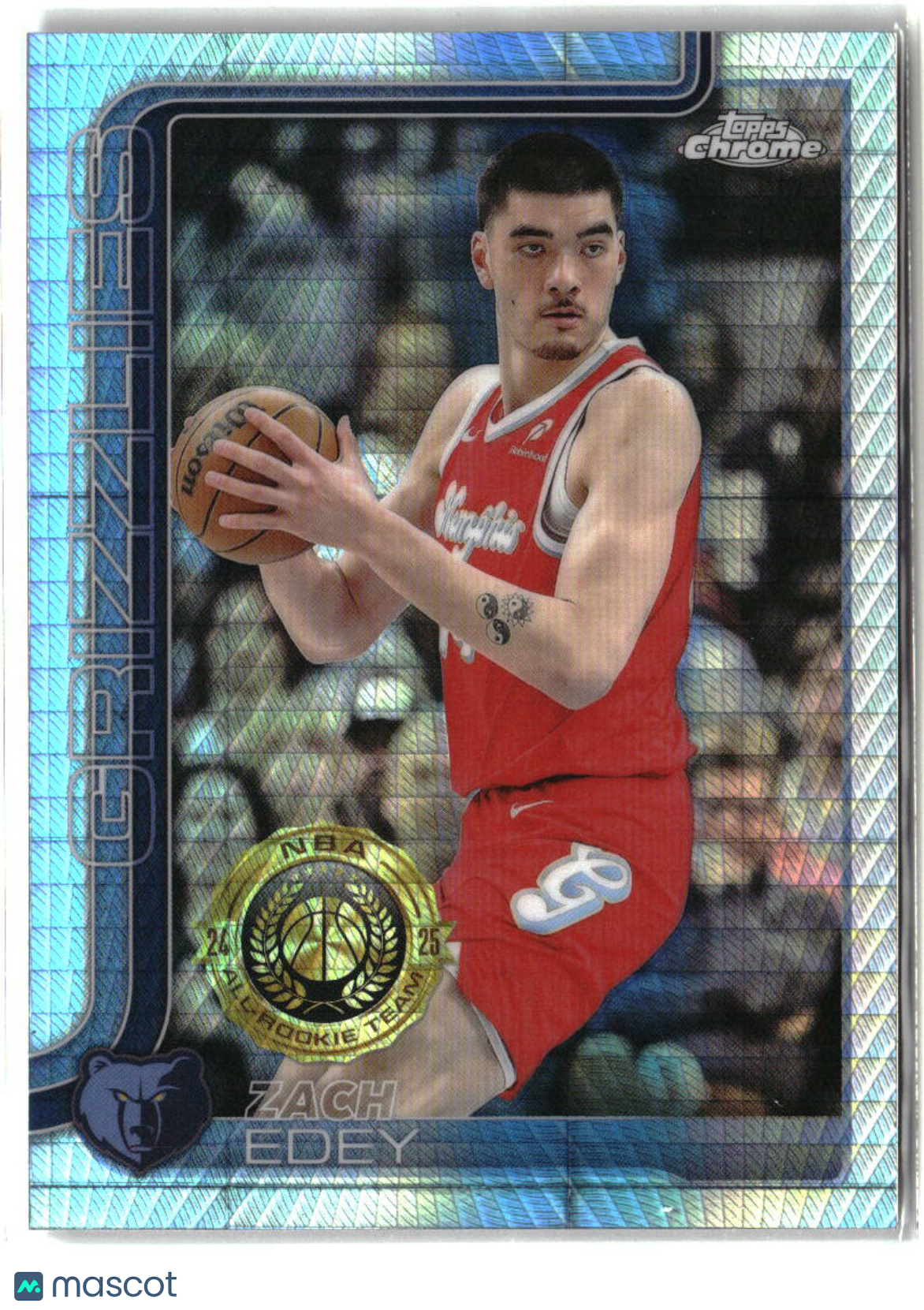 Zach Edey 2025-26 Topps Chrome Prism Refractor #128