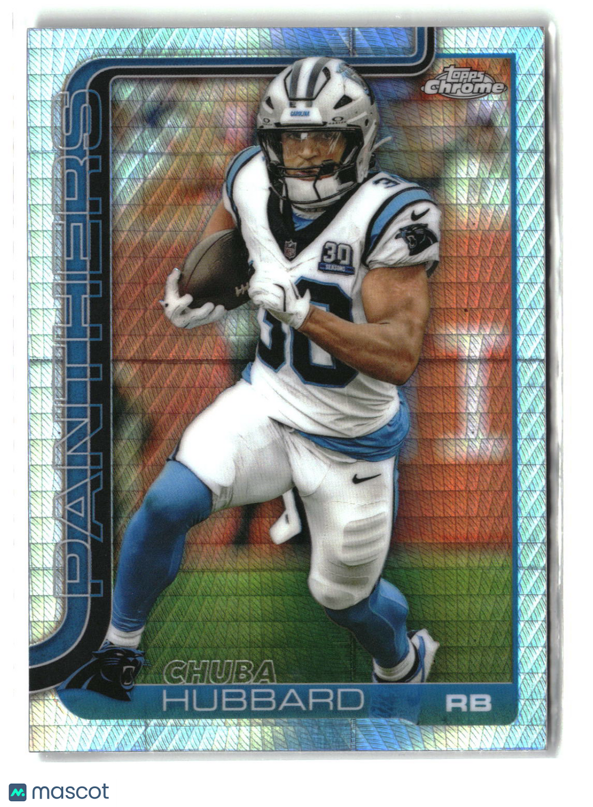 Chuba Hubbard 2025 Topps Chrome Prism Refractor #42