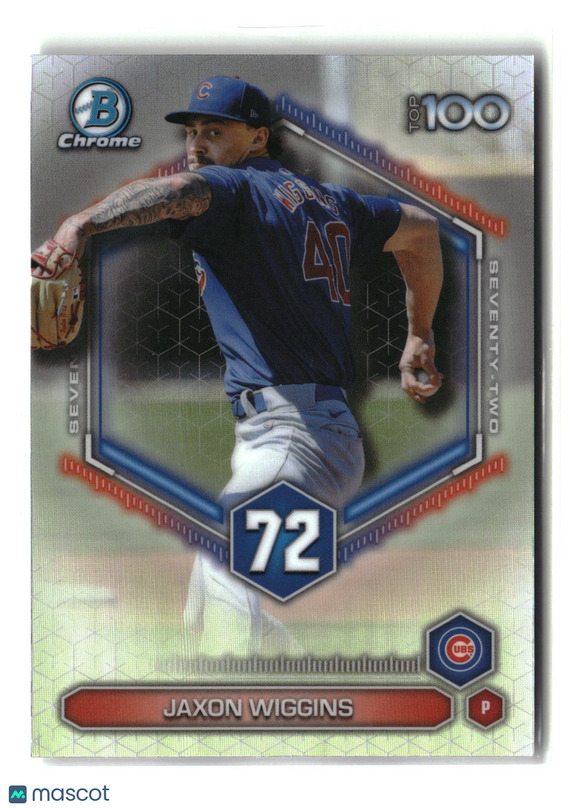 Jaxon Wiggins 2026 Bowman Bowman Scouts' Top 100 #BTP-72