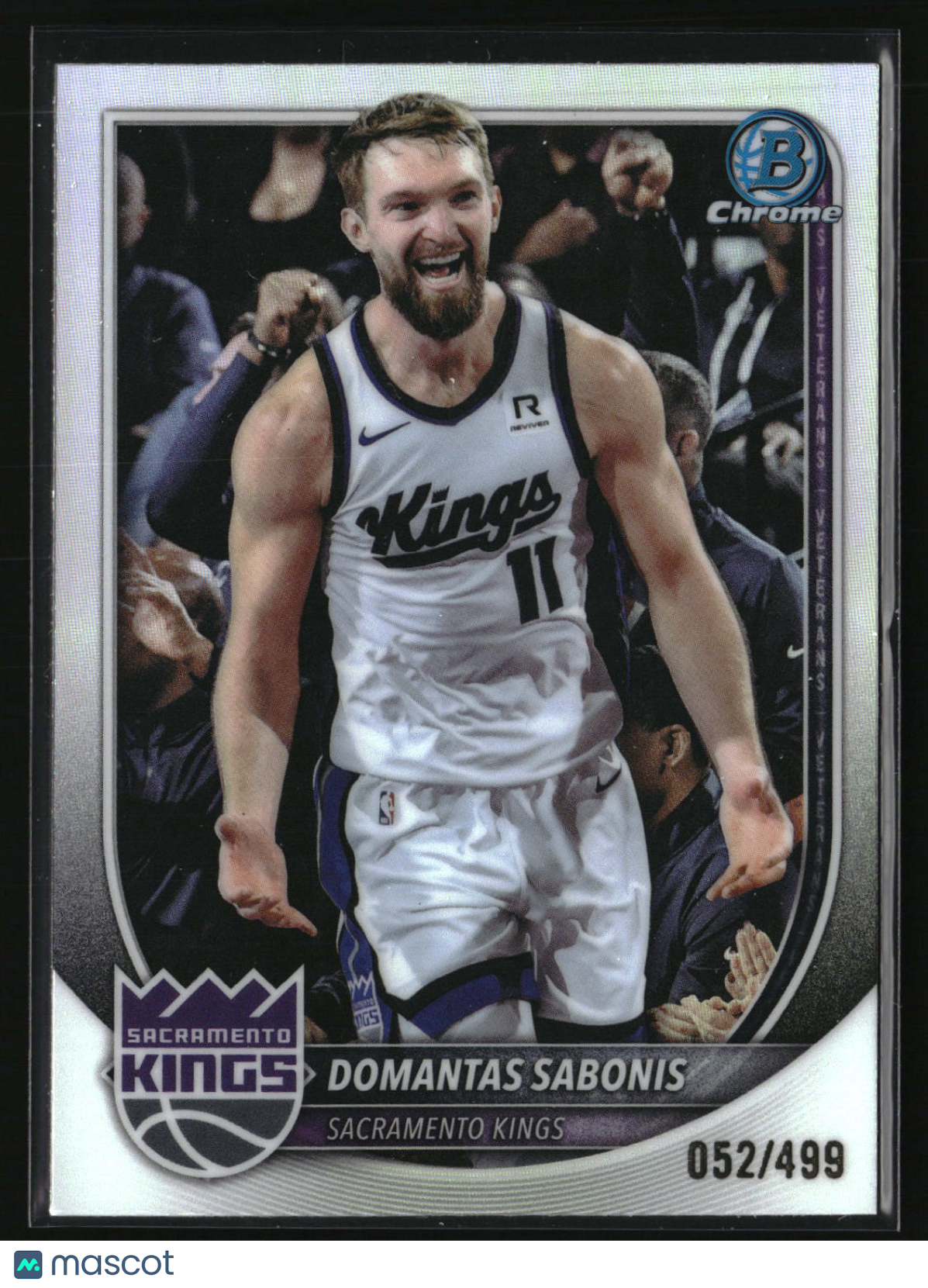 Domantas Sabonis 2025-26 Bowman Chrome Refractor #BCV-129 #/499
