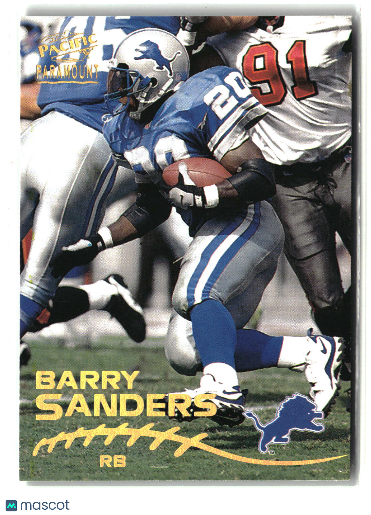 Barry Sanders 1998 Pacific Paramount #81