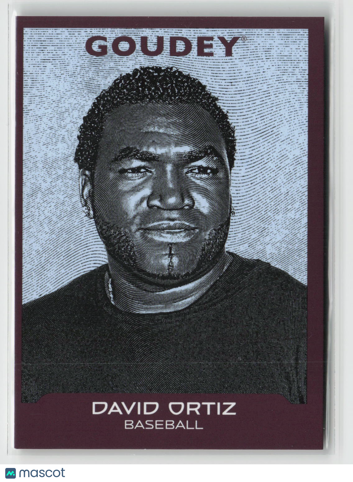 David Ortiz 2026 Upper Deck Goodwin Champions Goudey Maroon & Light Blue #G-14