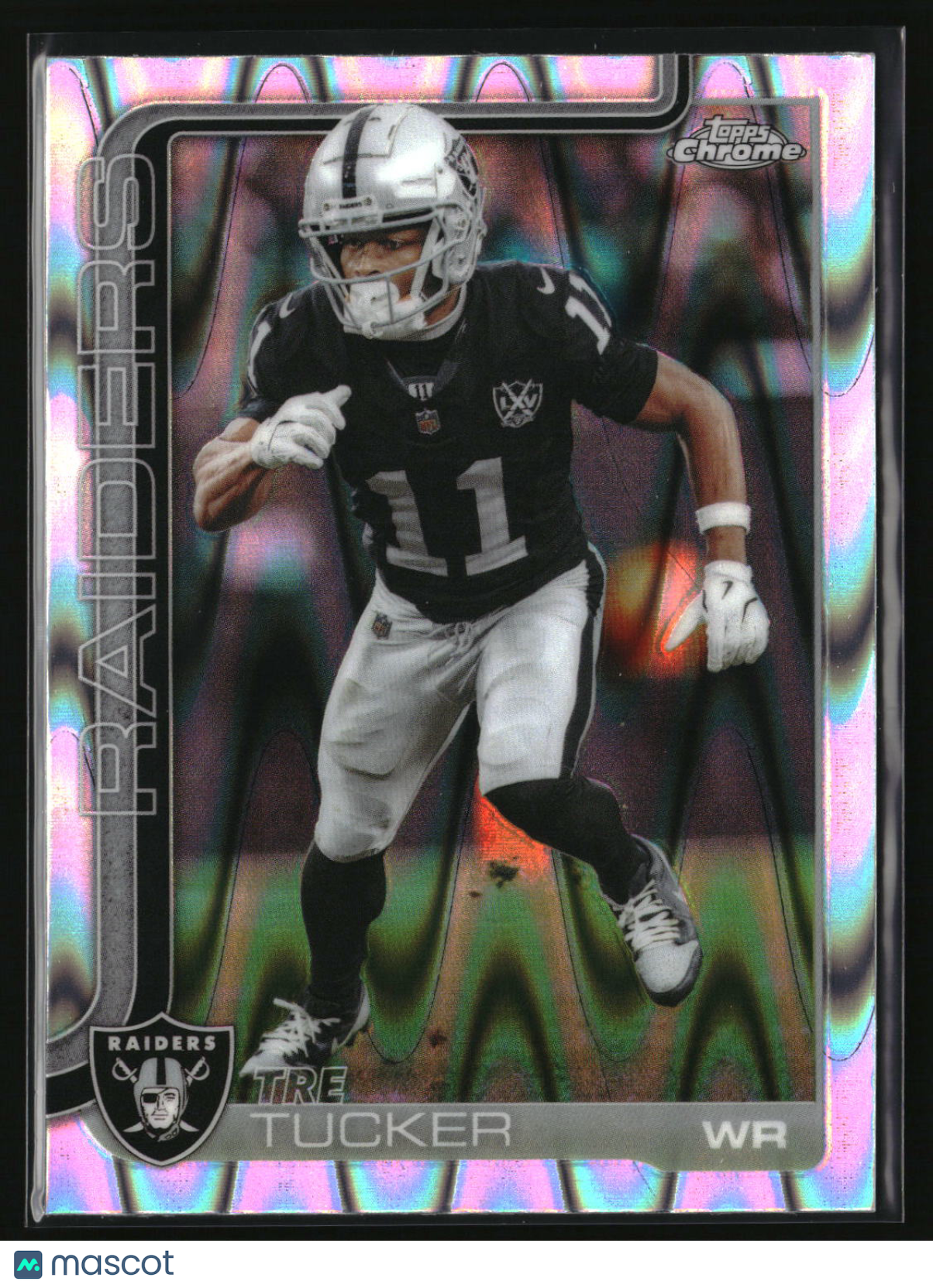Tre Tucker 2025 Topps Chrome Ray Wave Refractor #175
