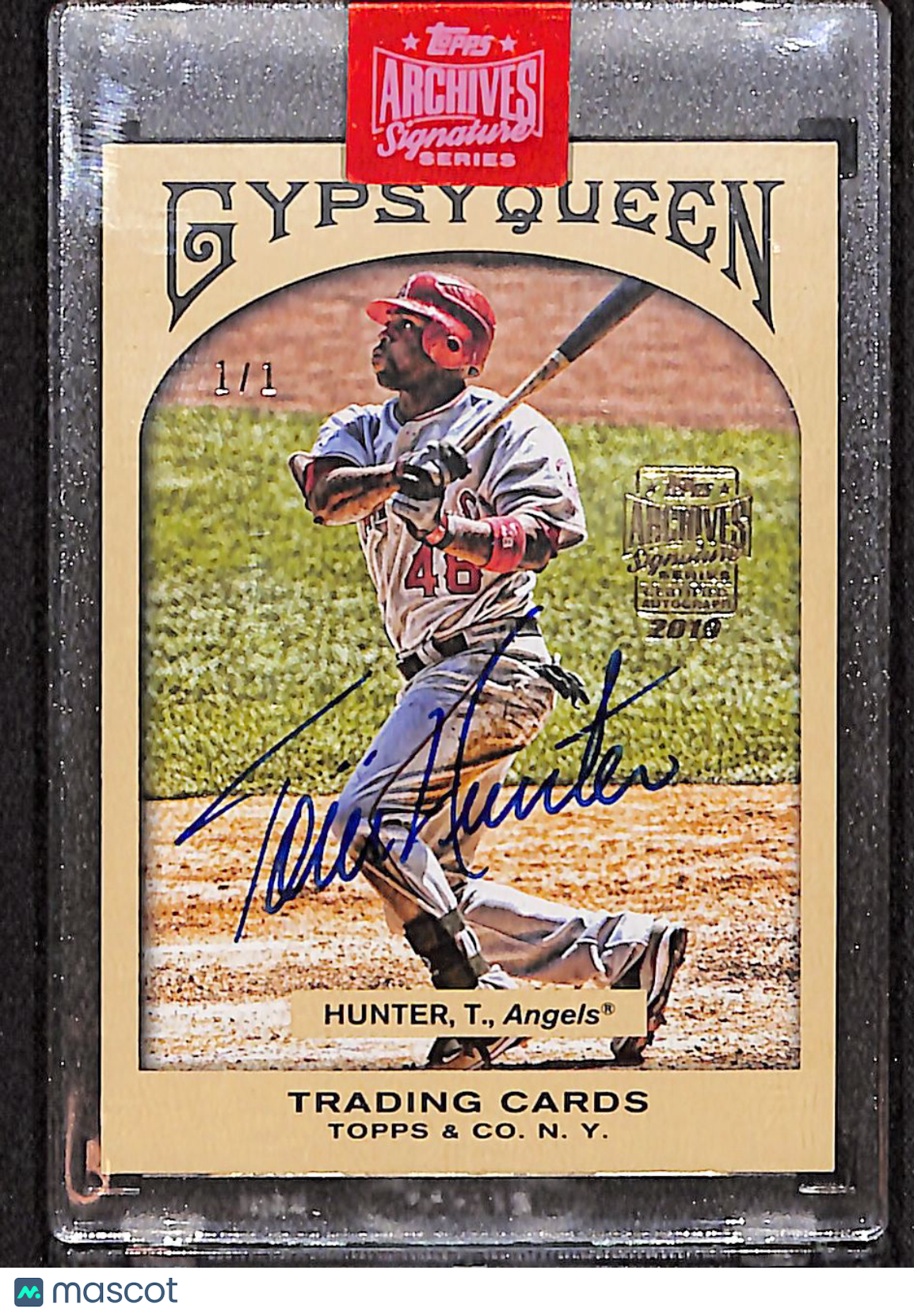 Torii Hunter 2019 Topps Archives Signature Series 1/1 #206