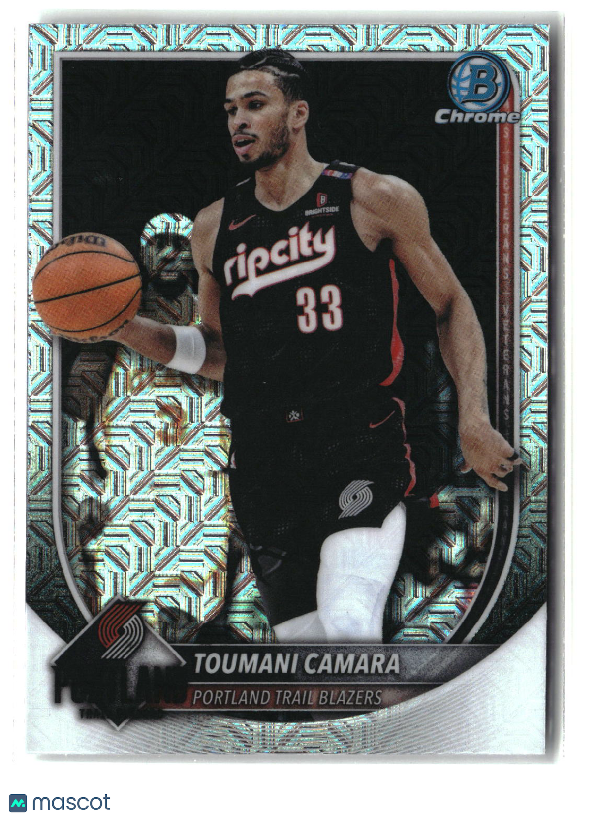 Toumani Camara 2025-26 Bowman Chrome Mojo Refractors #BCV-111