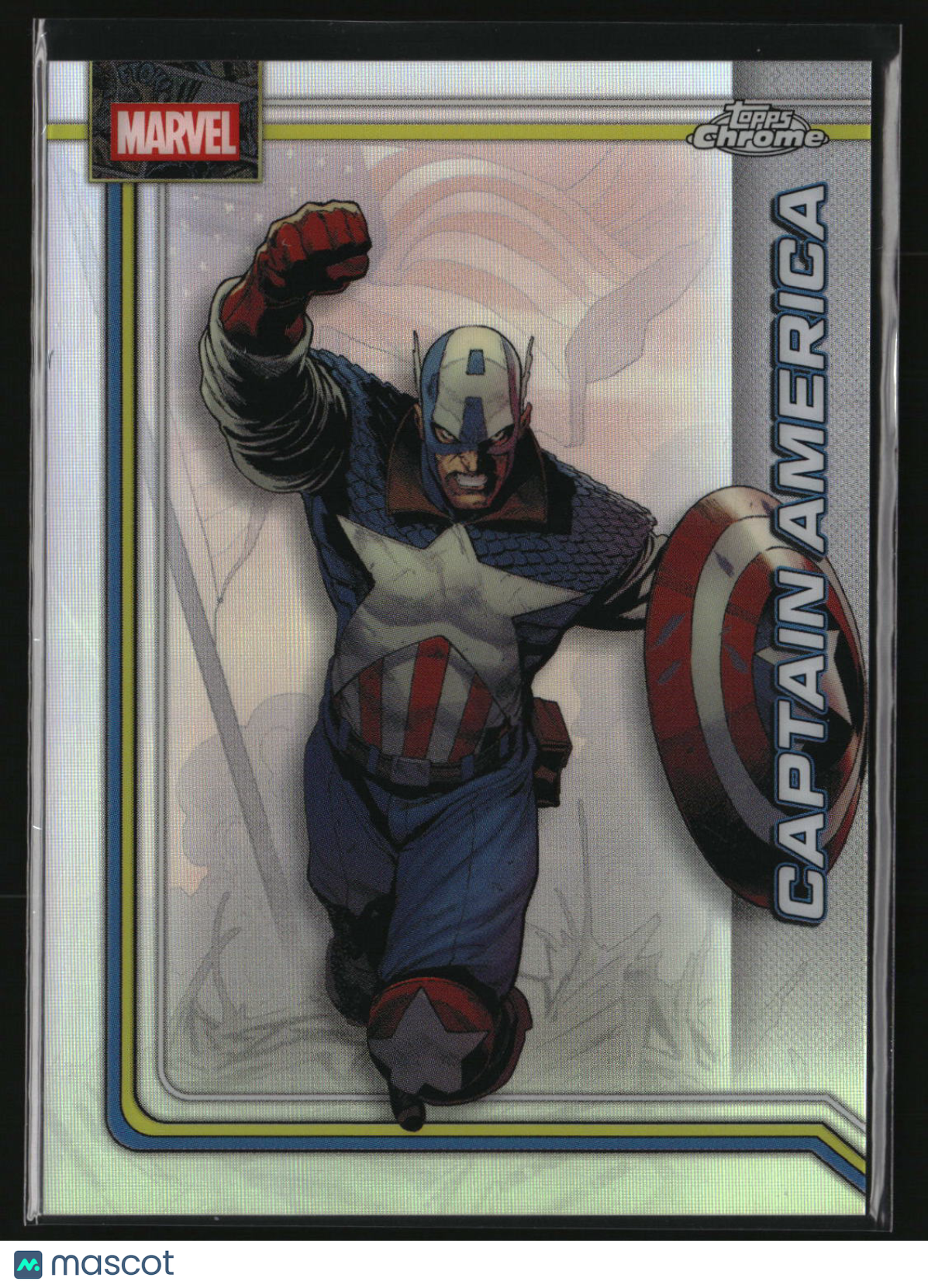 Captain America 2026 Topps Chrome Marvel Comics Refractor #19
