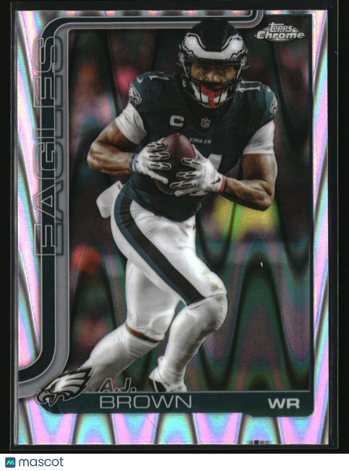 A.J. Brown 2025 Topps Chrome Ray Wave Refractor #243