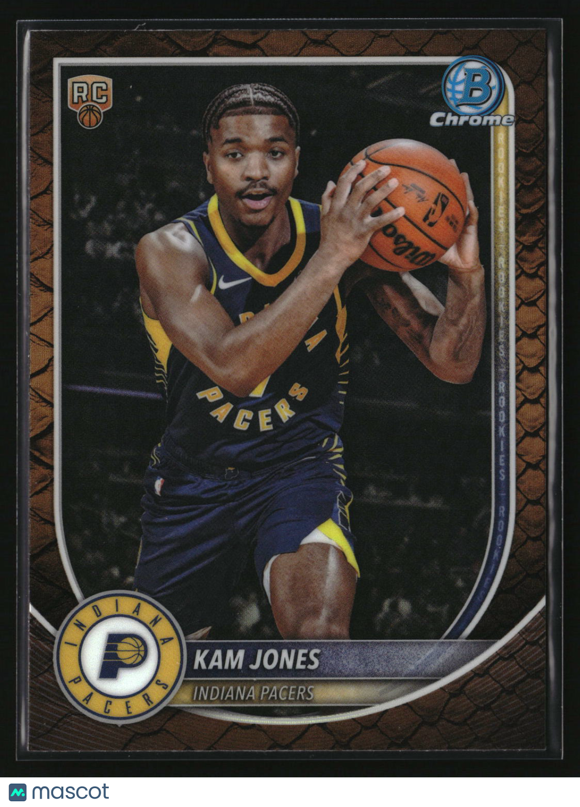 Kam Jones 2025-26 Bowman Chrome Reptilian Refractor #BCV-39