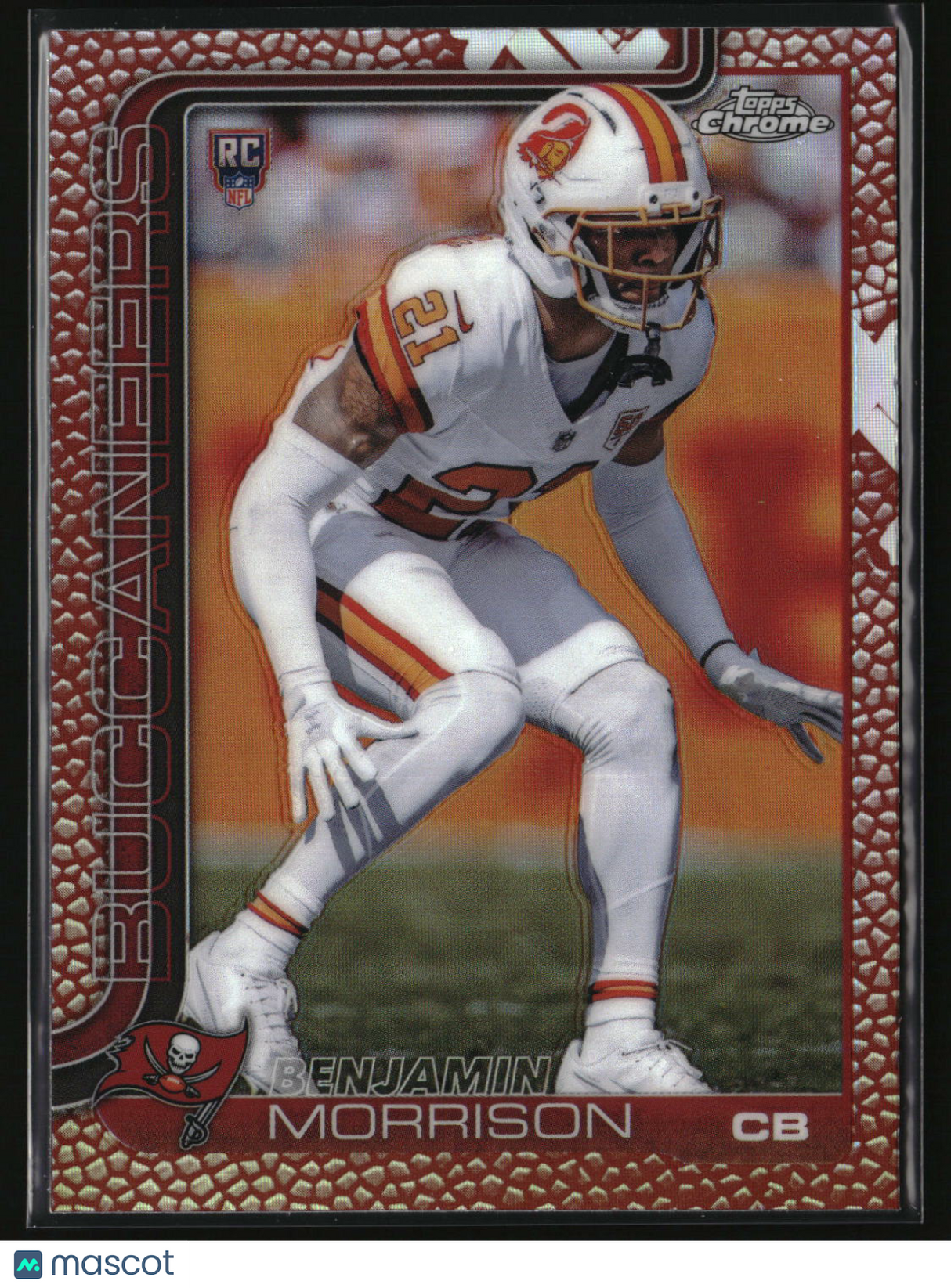 Benjamin Morrison 2025 Topps Chrome Football Leather Refractor #355