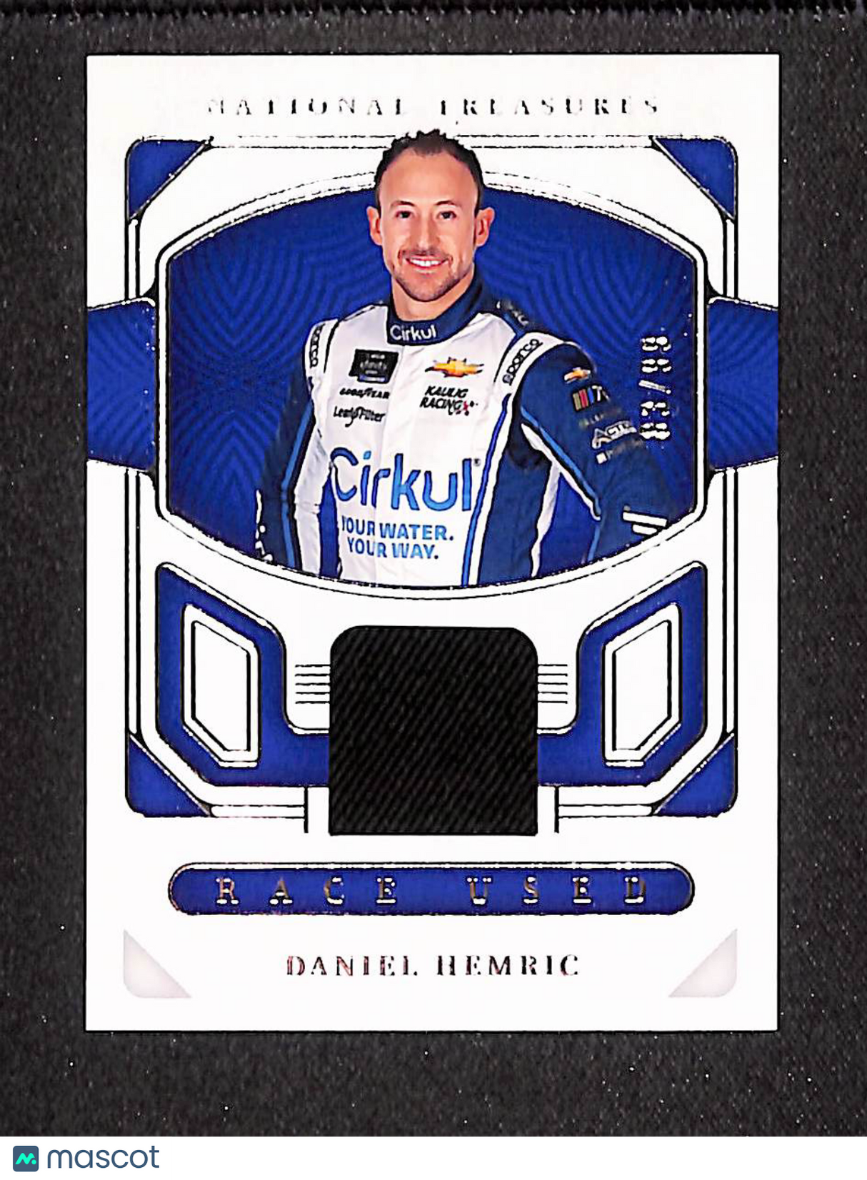 Daniel Hemric 2023 Panini National Treasures Race Used Firesuits #RU-DHM #/99