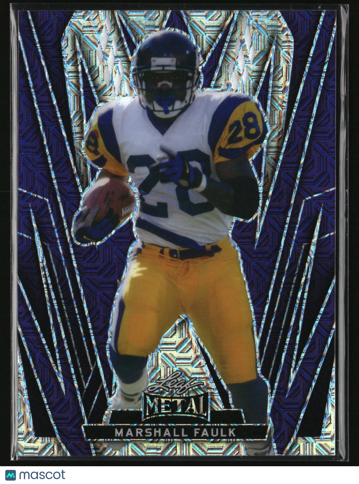Marshall Faulk 2024 Leaf Metal Mojo Purple #72 #/8