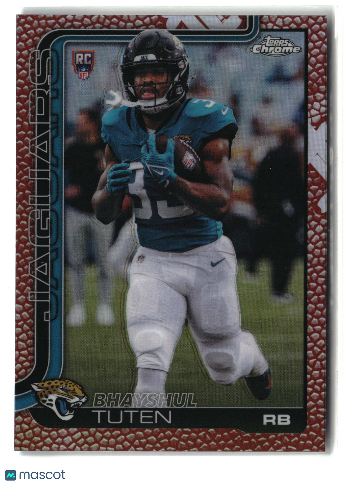 Bhayshul Tuten 2025 Topps Chrome Football Leather Refractor #389