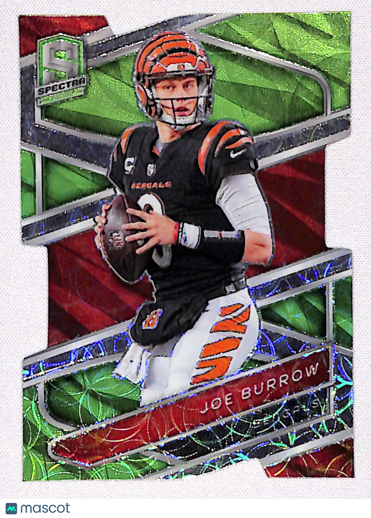 Joe Burrow 2024 Panini Spectra Neon Green Die Cut #25 #/30