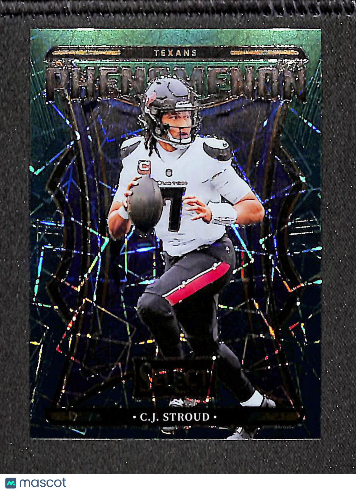 C.J. Stroud 2024 Panini Select Phenomenon Green Prizm #18 #/5