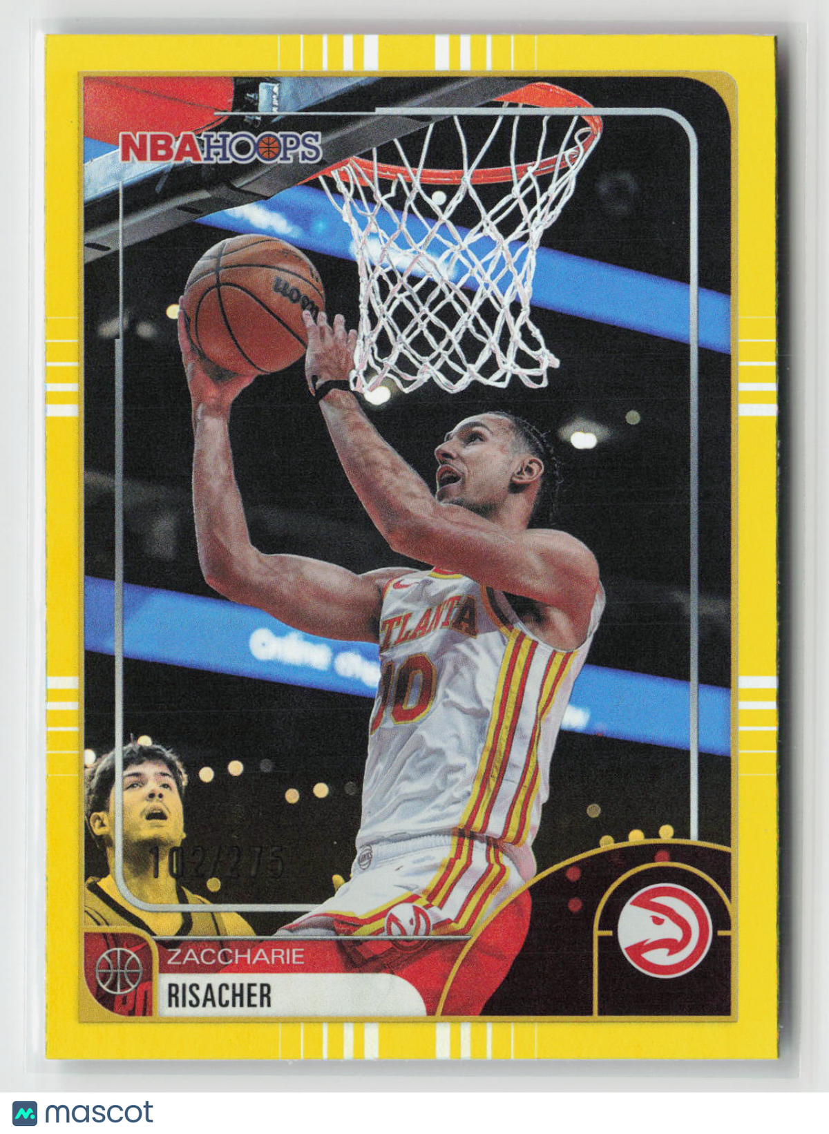 Zaccharie Risacher 2025-26 Hoops Rainbow Yellow #105