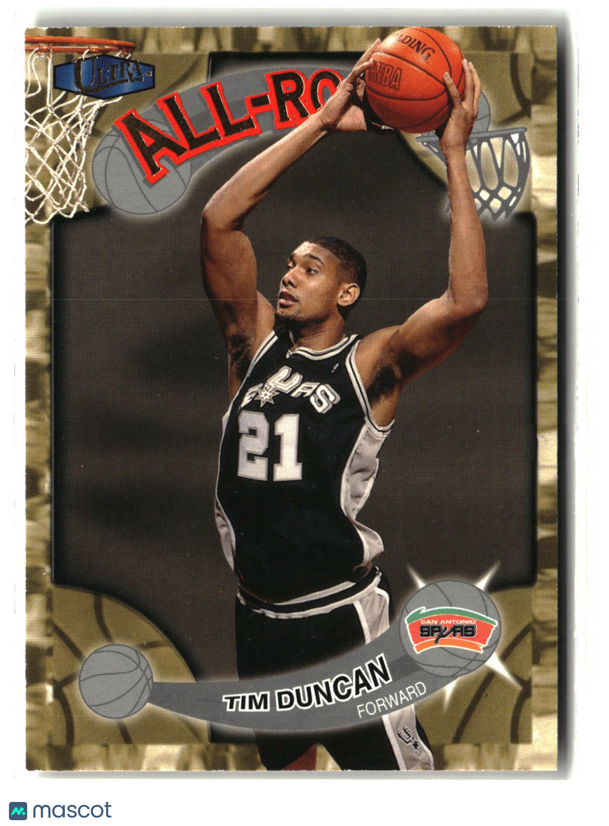 Tim Duncan 1997-98 Ultra All-Rookie #1 AR