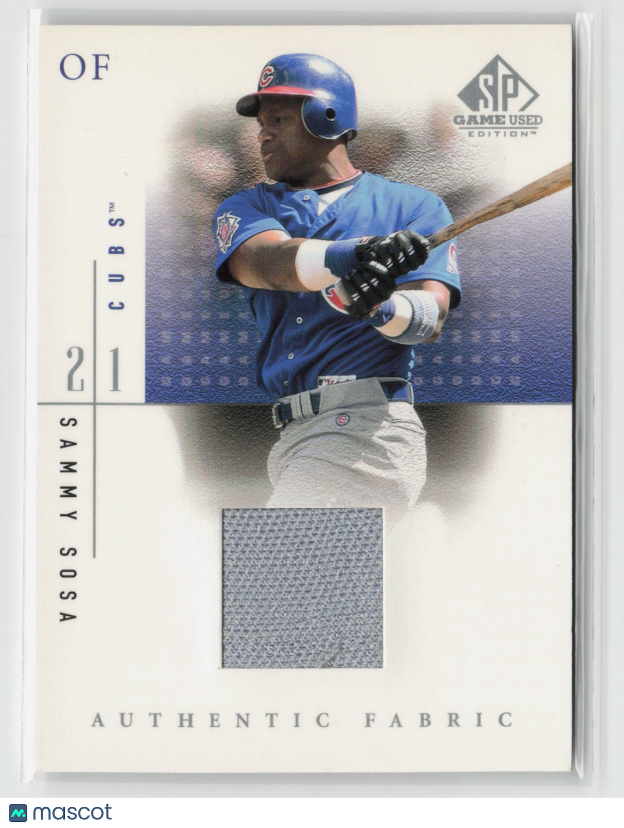 Sammy Sosa 2001 SP Game Used Edition Authentic Fabric #SS(R)