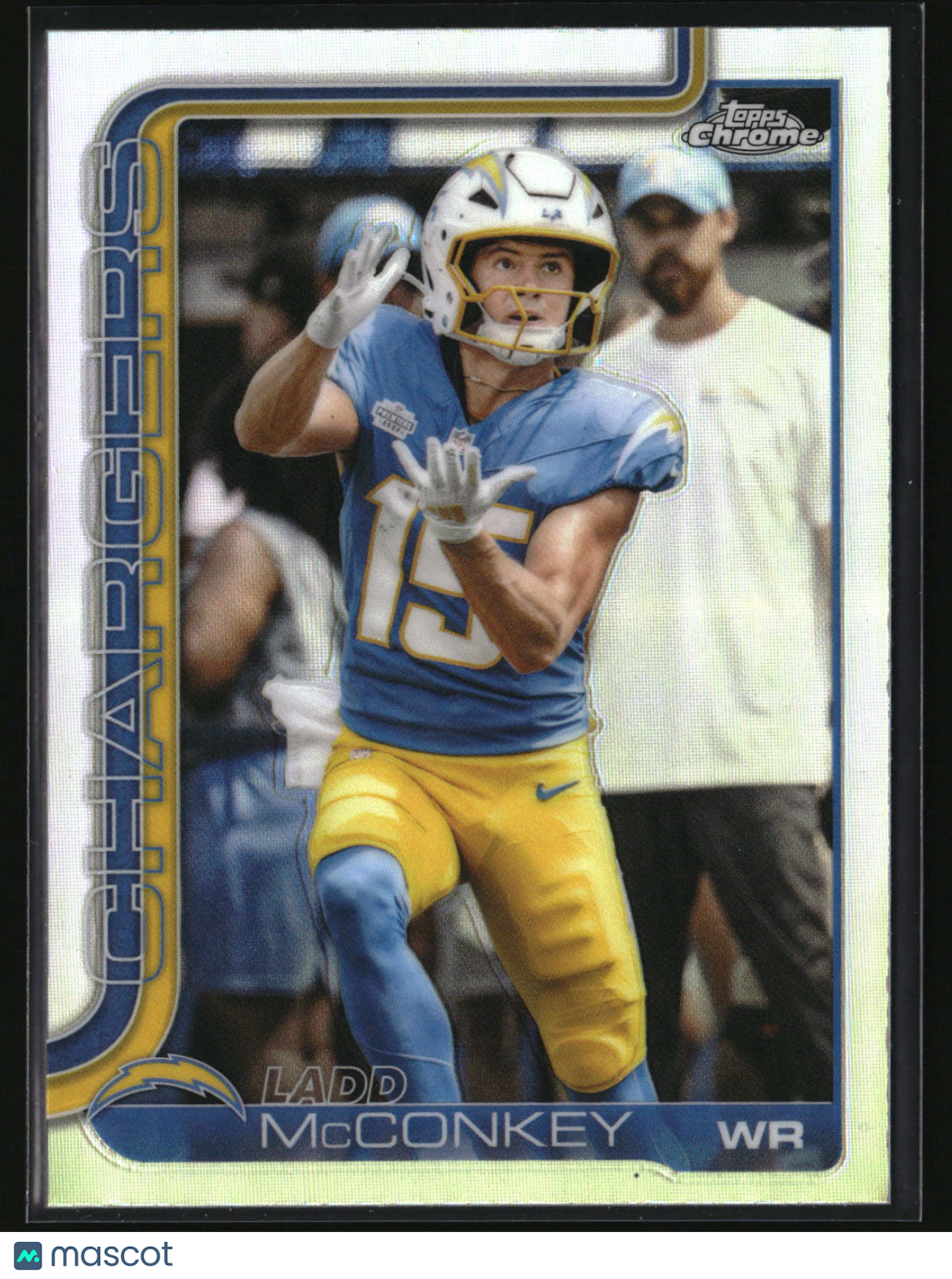 Ladd McConkey 2025 Topps Chrome - Topps Refractor #156