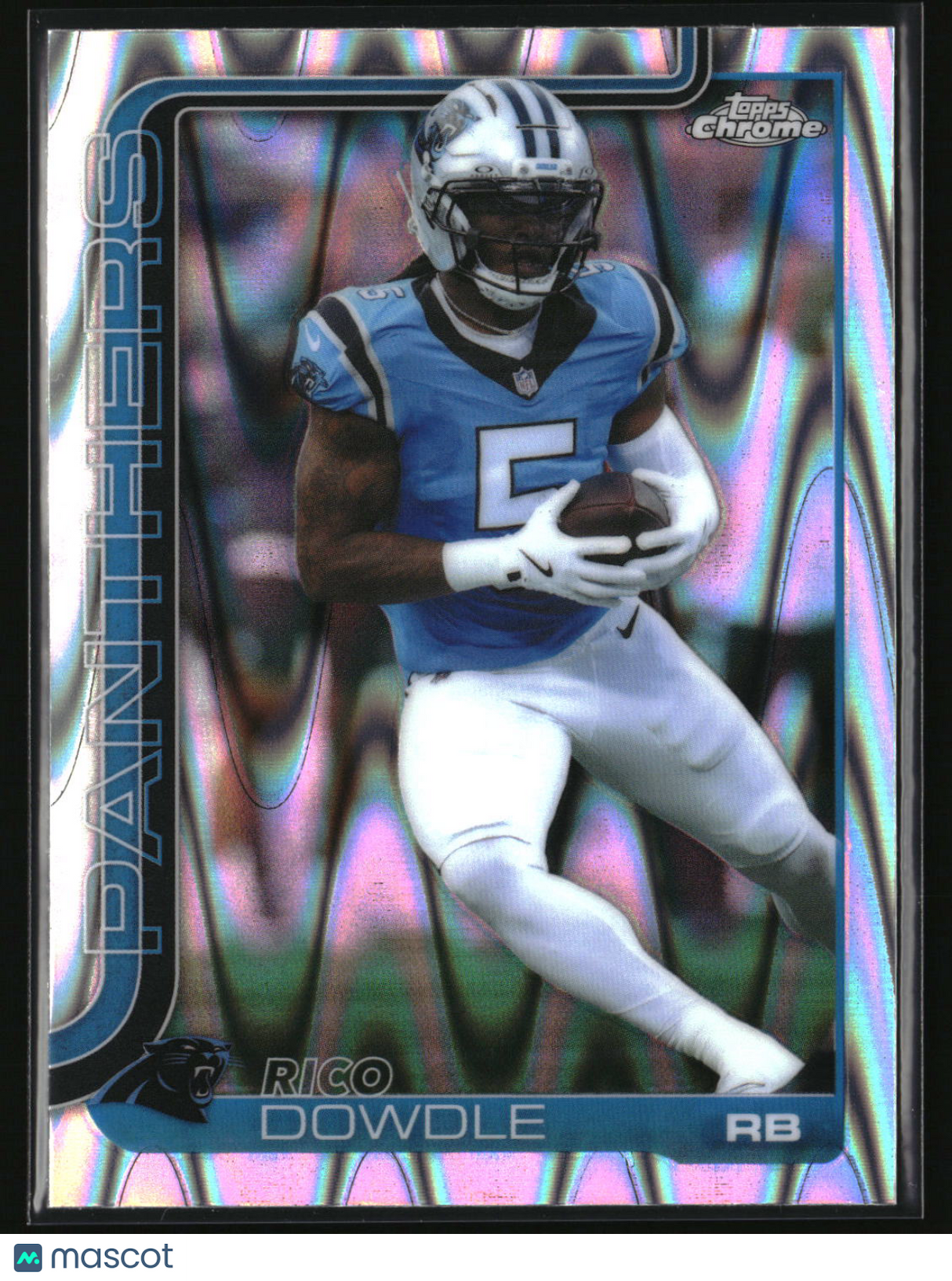 Rico Dowdle 2025 Topps Chrome Ray Wave Refractor #43