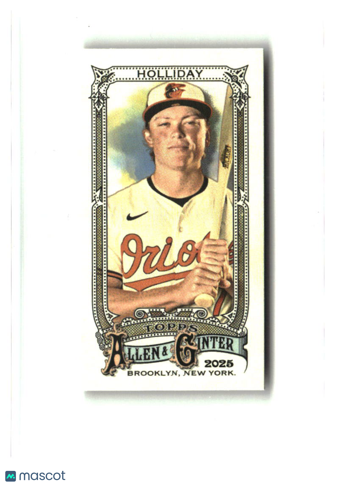 Jackson Holliday 2025 Topps Allen & Ginter Mini A & G Back #194