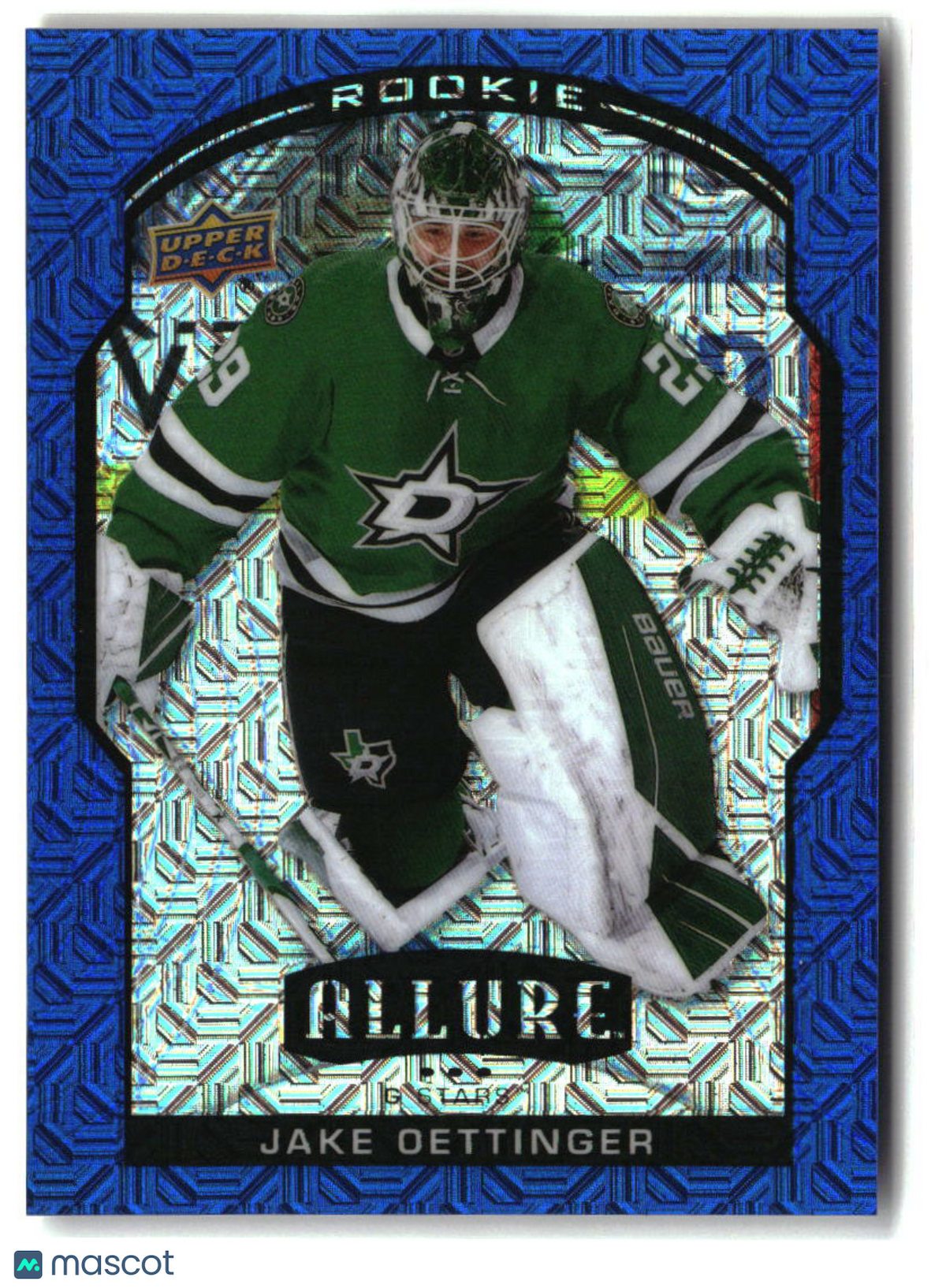 Jake Oettinger 2020-21 Upper Deck Allure Blue Line #91 #/35