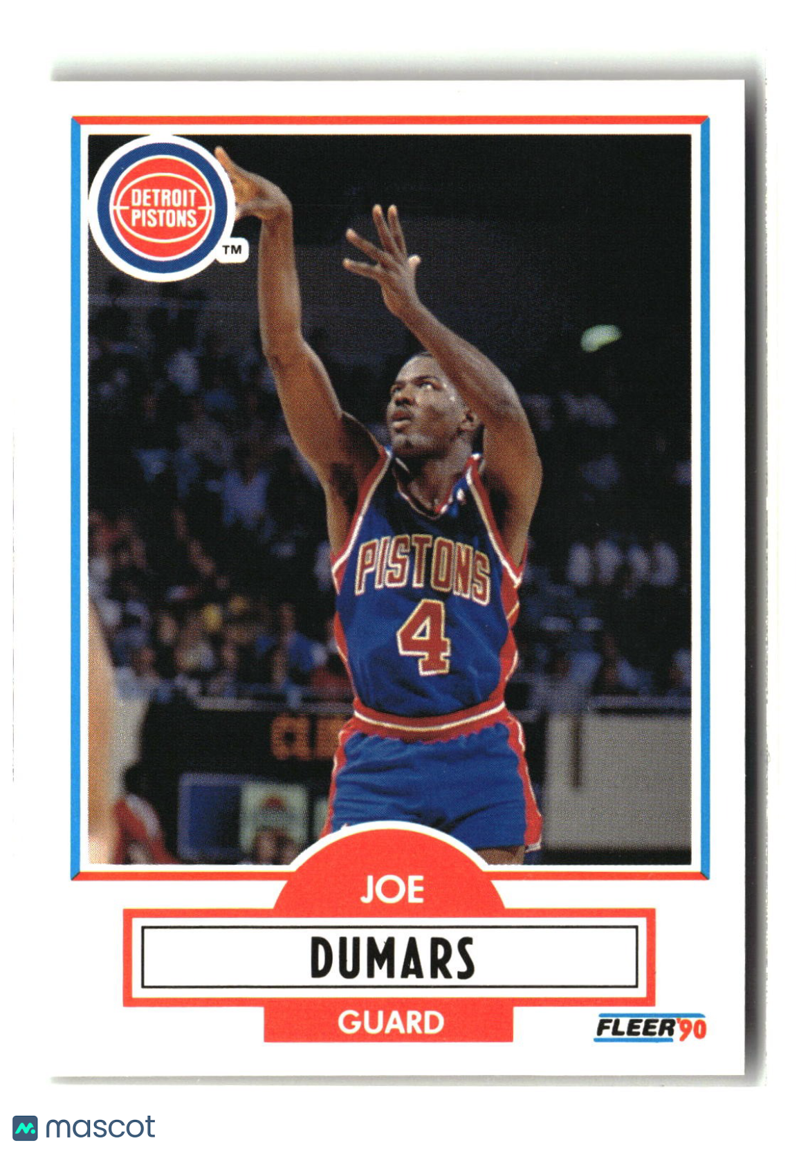 Joe Dumars 1990-91 Fleer #55