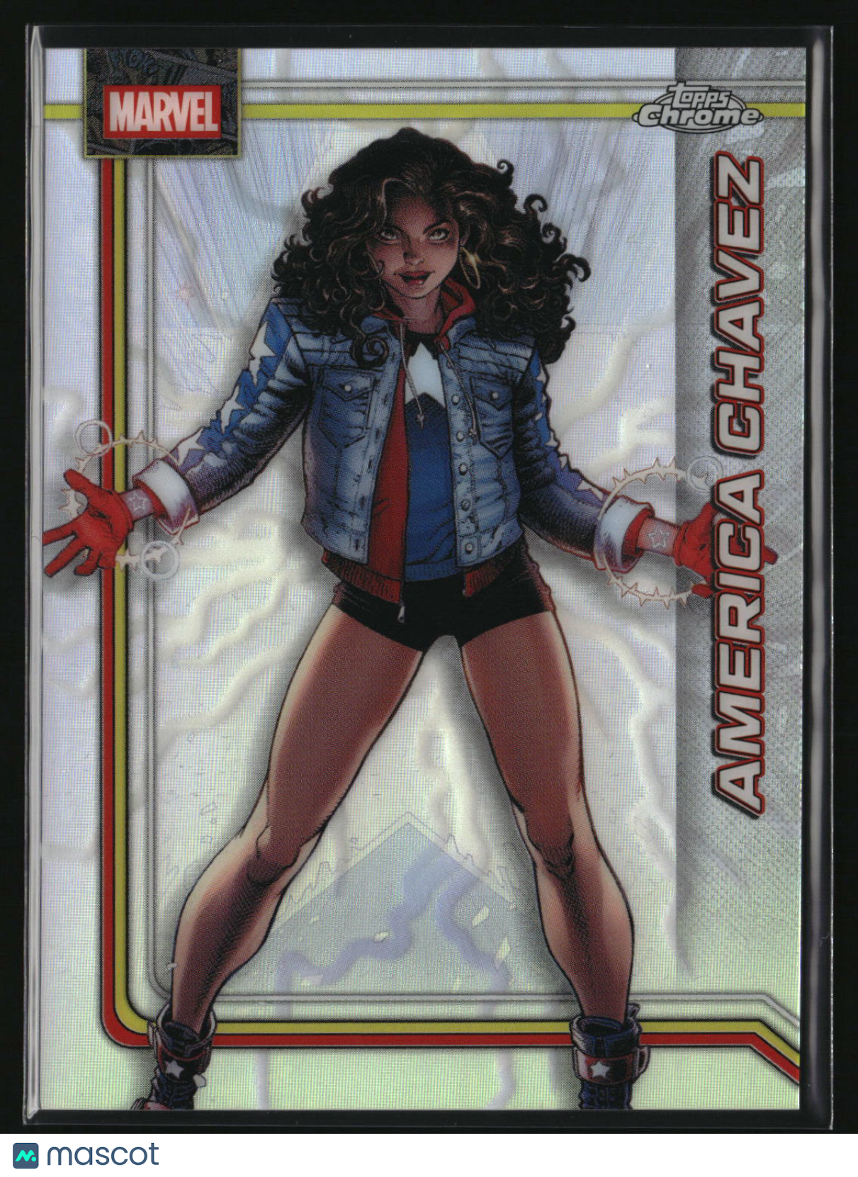 America Chavez 2026 Topps Chrome Marvel Comics Storm's Lightning Refractor #5