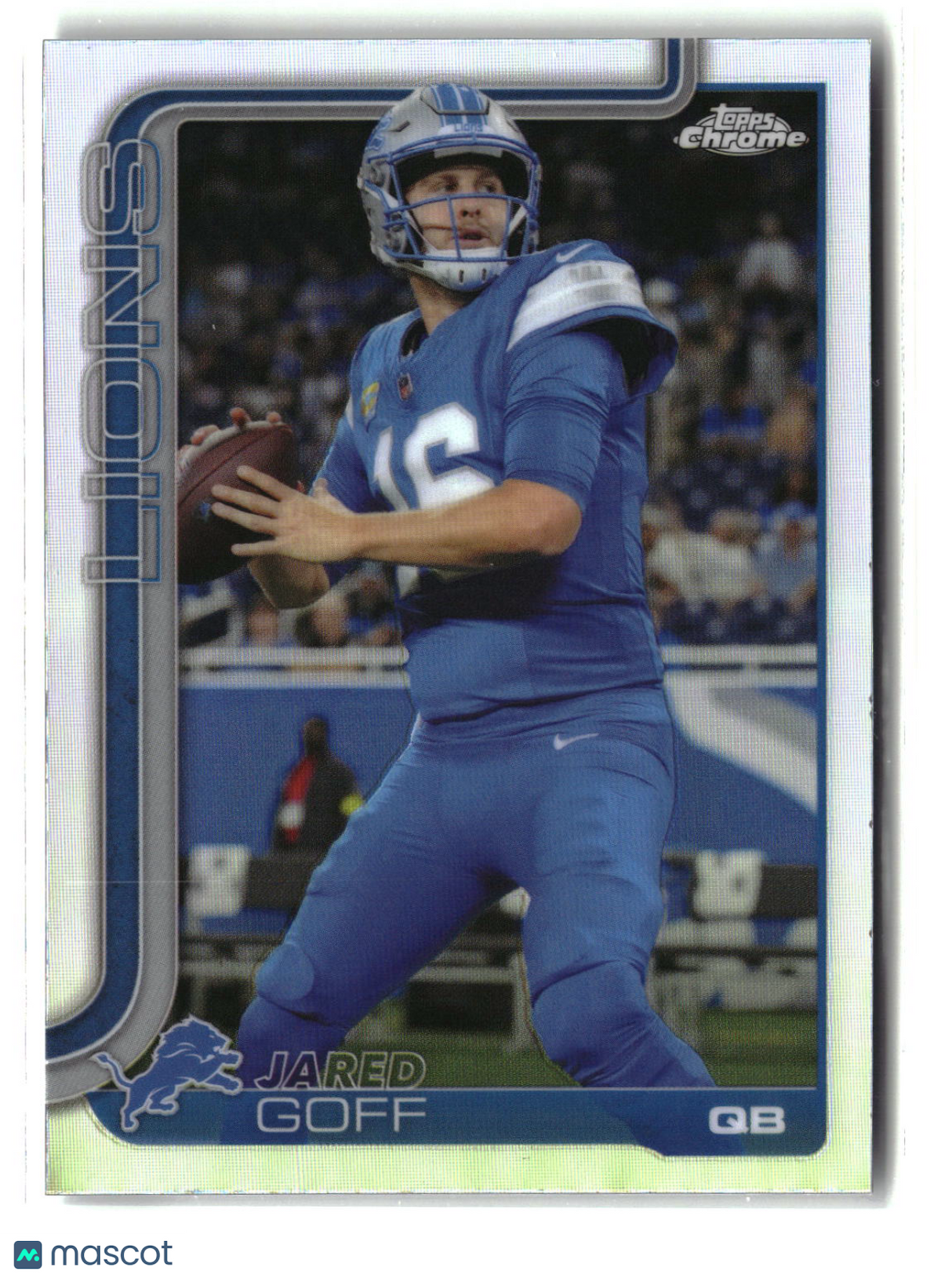 Jared Goff 2025 Topps Chrome Refractor #102