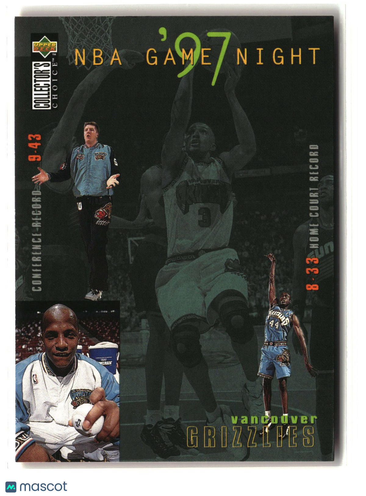 Vancouver Grizzlies 1997-98 Collector's Choice #183