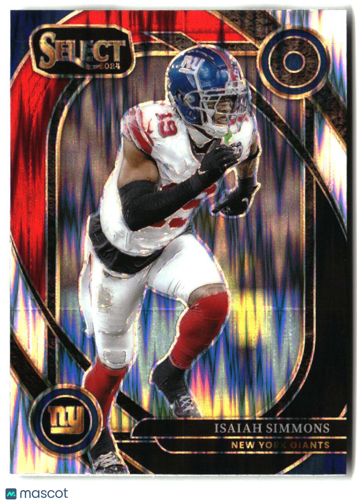 Isaiah Simmons 2024 Panini Select Black & Red Prizm Shock #261