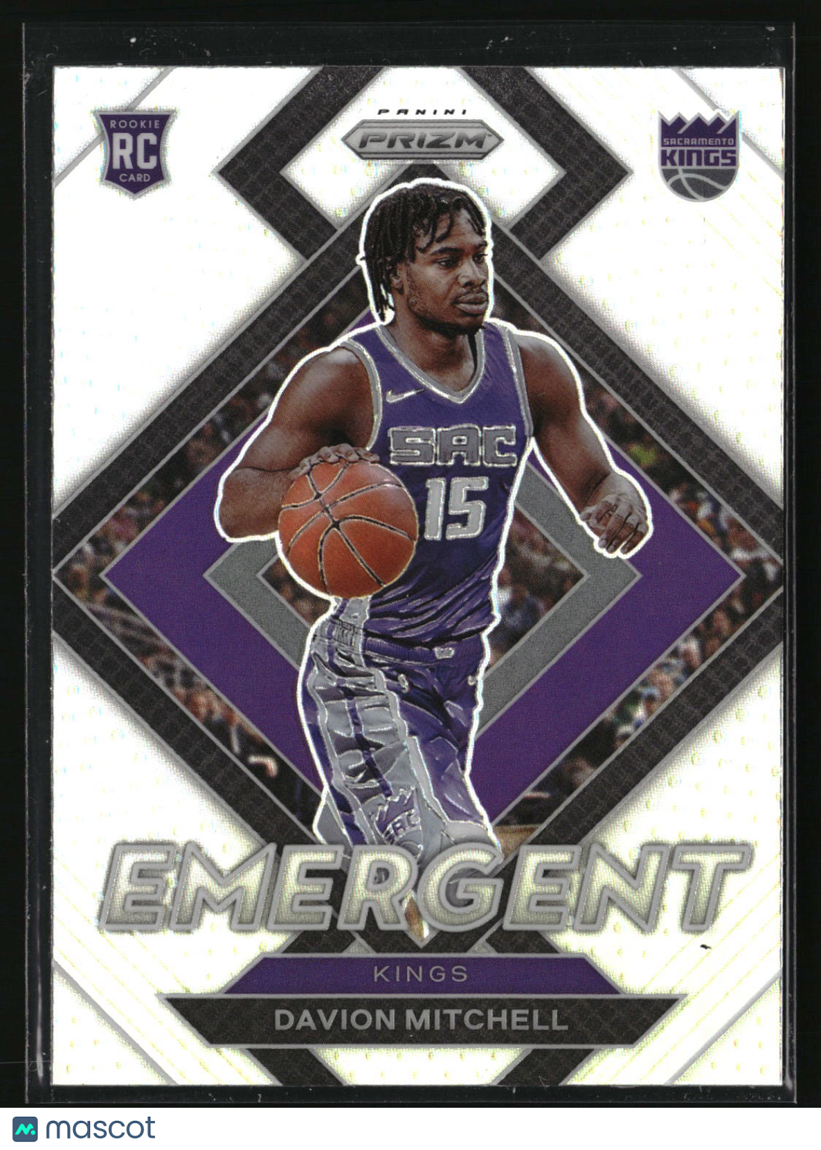 Davion Mitchell 2021-22 Panini Prizm Emergent Prizms Silver #25