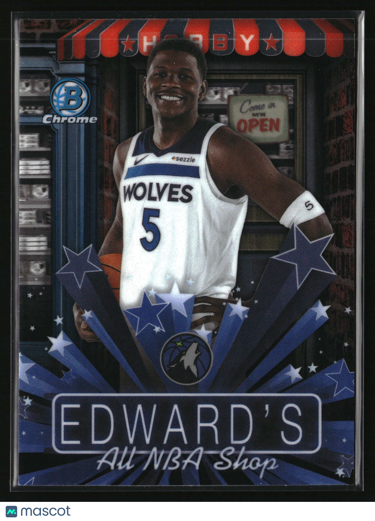Anthony Edwards 2025-26 Bowman Hobby Stars #HS-14