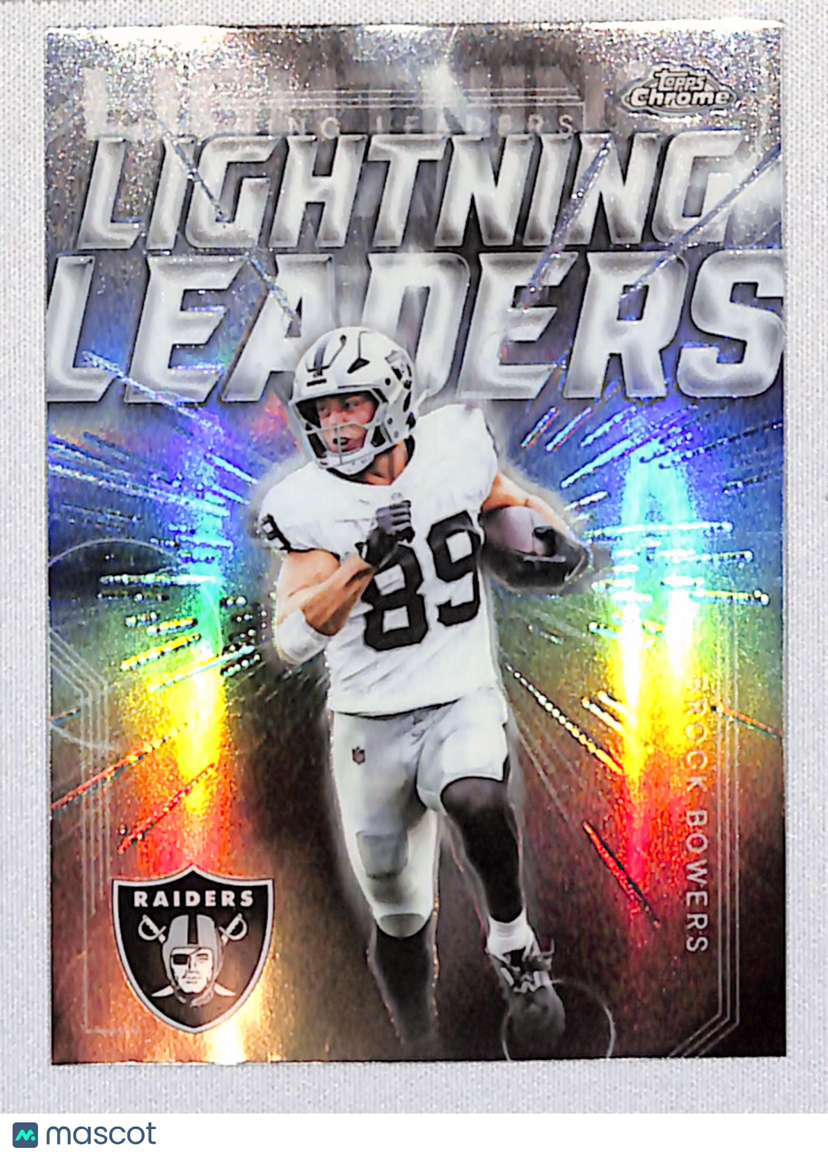 Brock Bowers 2025 Topps Chrome Lightning Leaders #LL-16