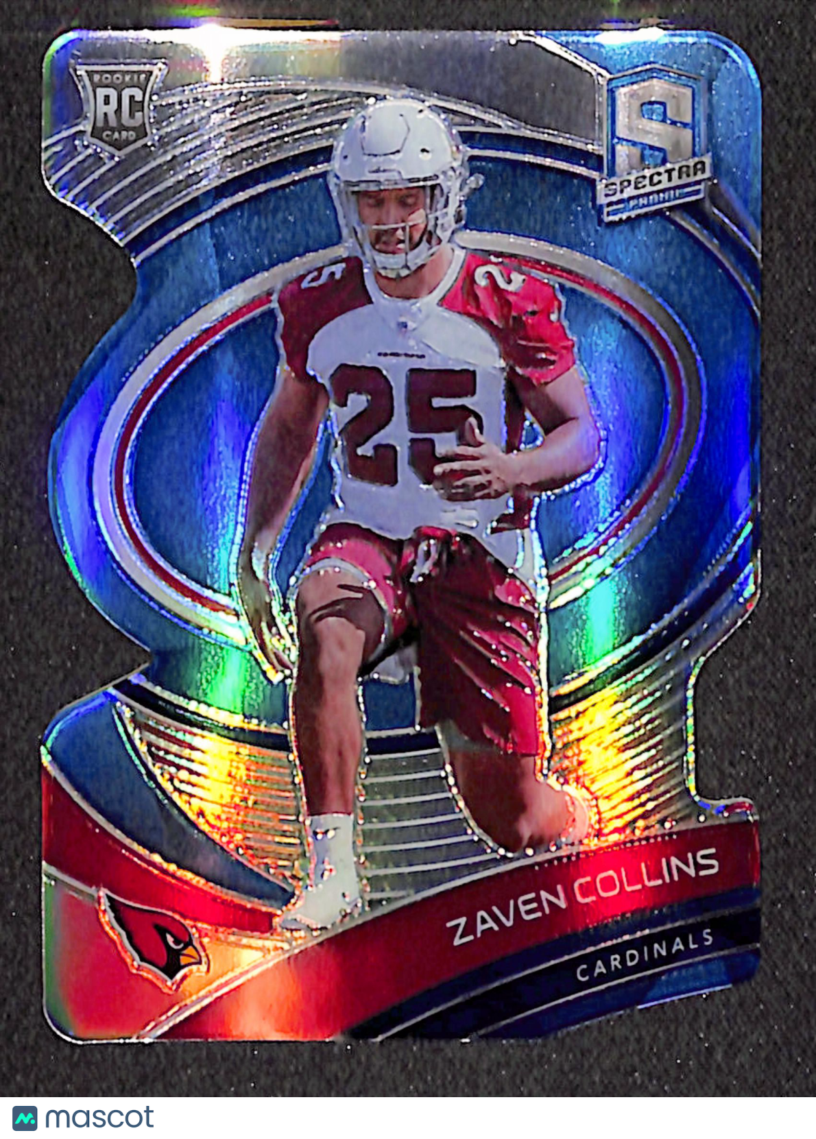 Zaven Collins 2021 Panini Spectra Neon Blue Die Cut #186 #/50