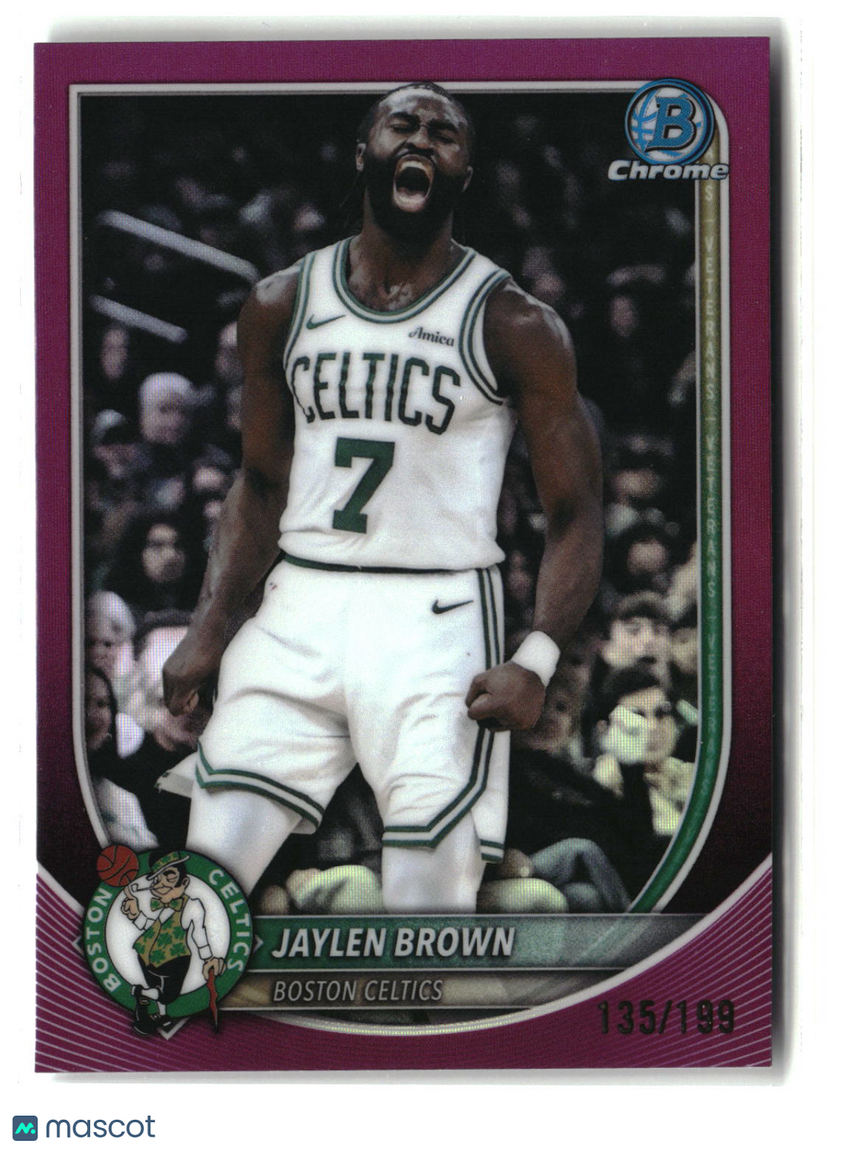 Jaylen Brown 2025-26 Bowman Chrome Fuchsia Refractors #BCV-57 #/199