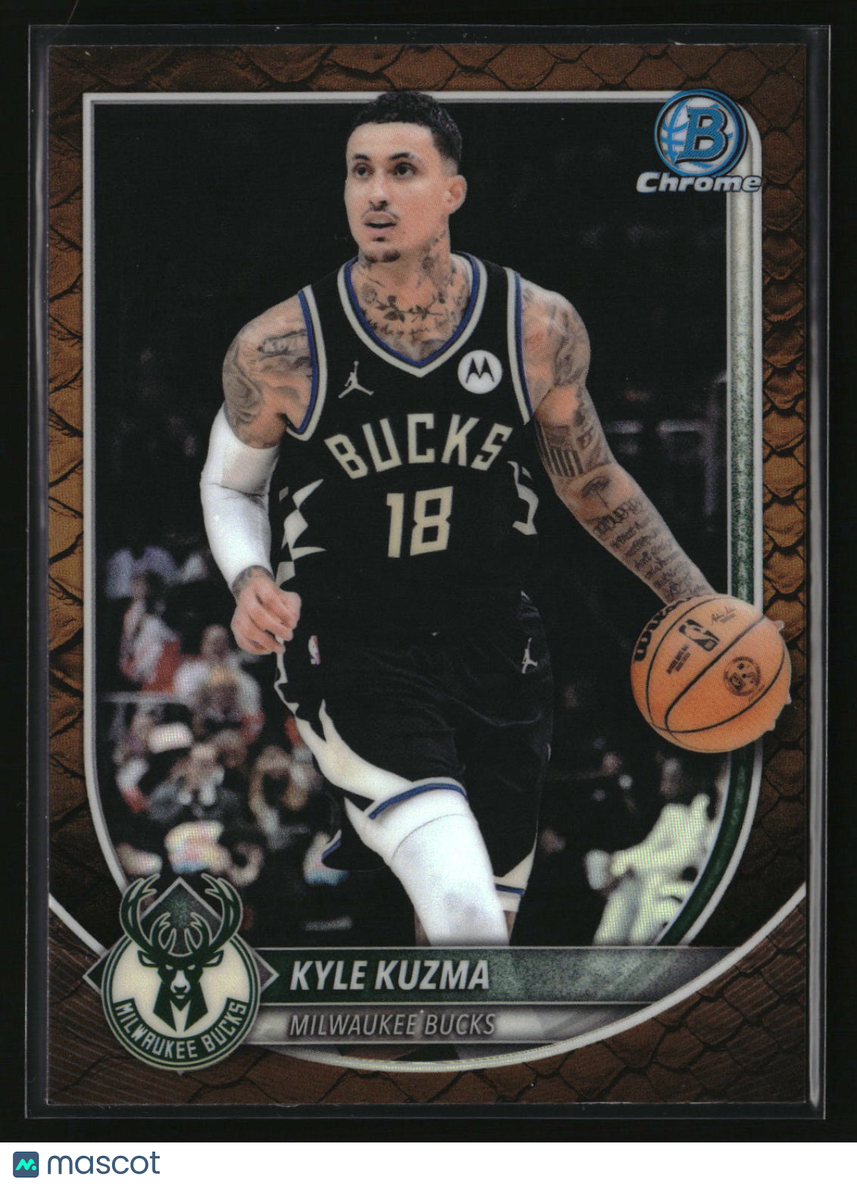 Kyle Kuzma 2025-26 Bowman Chrome Reptilian Refractor #BCV-82