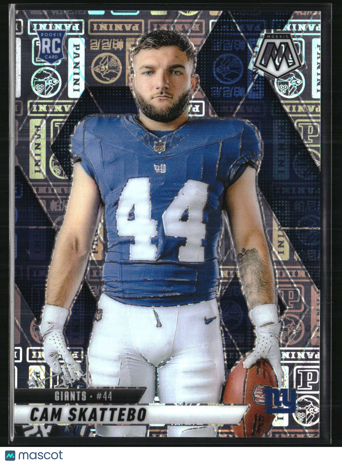 Cam Skattebo 2025 Panini Mosaic Silver Knight #271 #/149