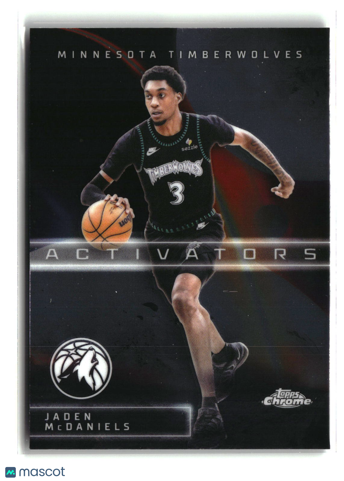 Jaden McDaniels 2025-26 Topps Chrome Update Activators #AC-19