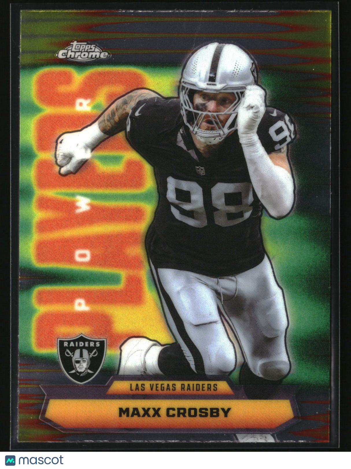 Maxx Crosby 2025 Topps Chrome Power Players #PP-37
