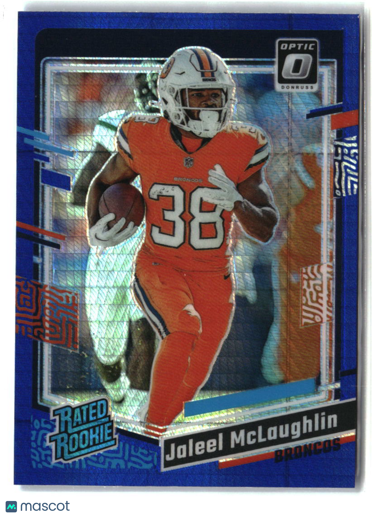 Jaleel McLaughlin 2023 Donruss Optic Blue Hyper #232